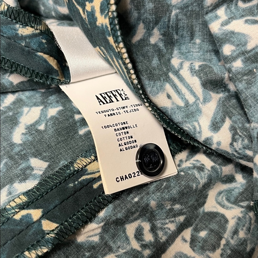 Cacharel AEFFE SPA zip up shirt size 4 - Picture 8 of 8